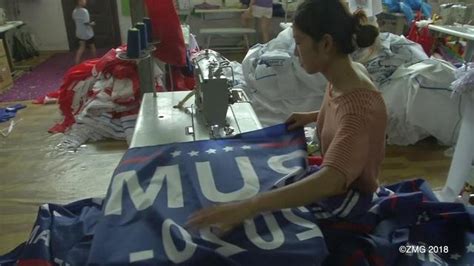 are trump's 2020 campaign banners being made in china